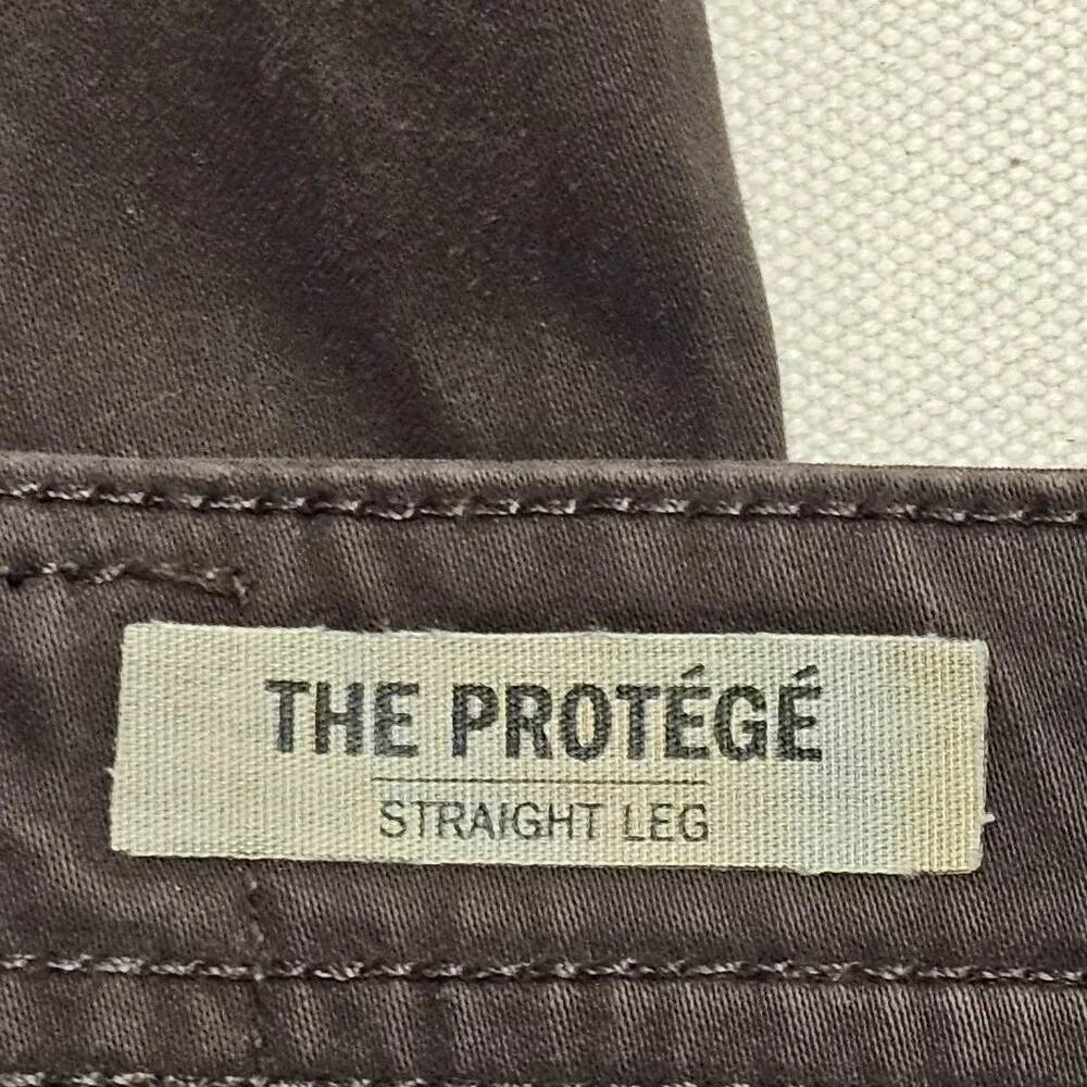 AG Adriano Goldschmied Protege Straight Leg Sueded Pants 30/31